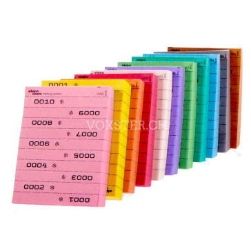Streifenblock nummeriert in 11 Farben