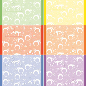Design-Thermorollen, bedruckt, 80 / 80 m /12, in sechs verschiedenen Farben