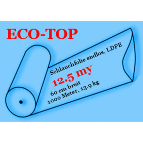 Schlauchfolie endlos, LDPE, 12.5 my, 60 cm breit, 1000 Meter