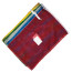 Wäschenetz 40 x 60 cm mit stabiler Bandeinfassung, integriertem Verschluss und 13 x 10 cm Kennzeichnungsgewebe in fünf Farben 